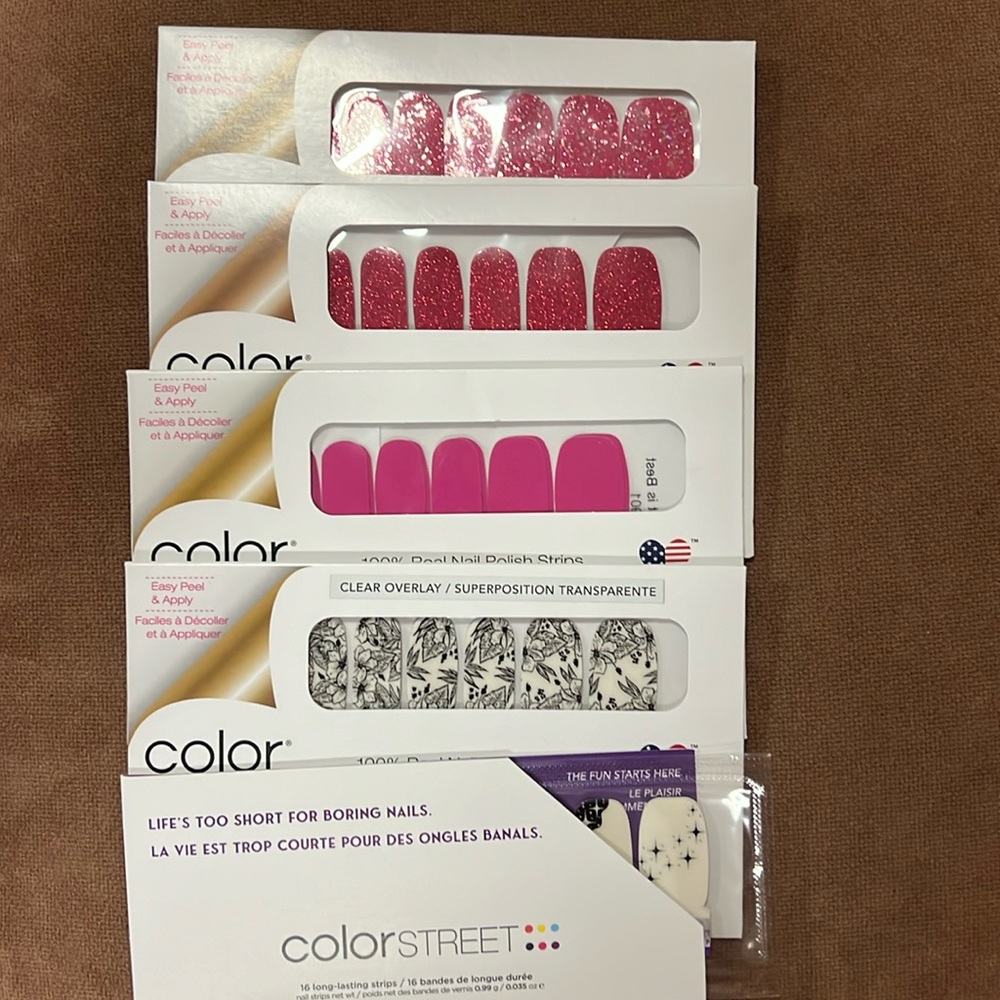 Five new sets of Nail Polish strips